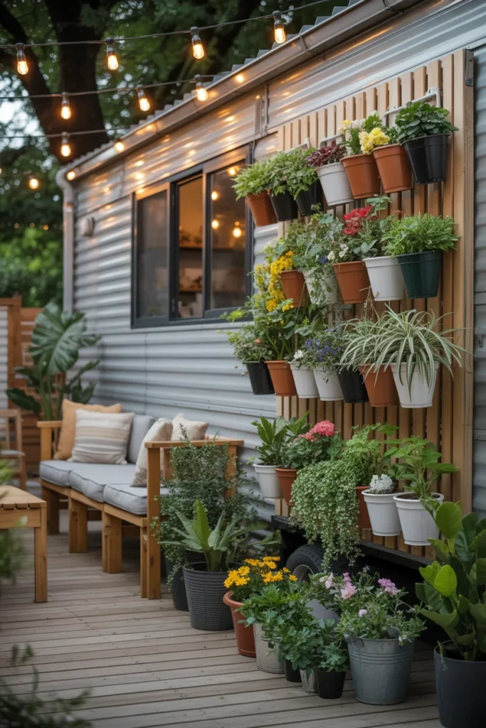 Add Planters and a Hanging Garden