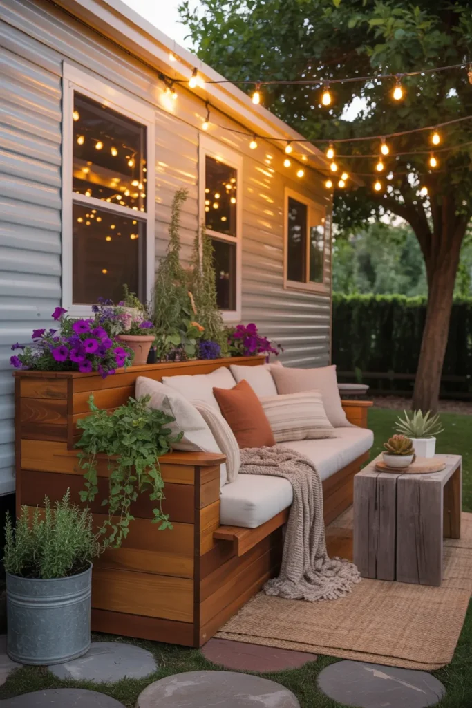 Build a Built-in Bench with Planters