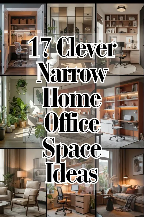Clever Narrow Home Office Space Ideas