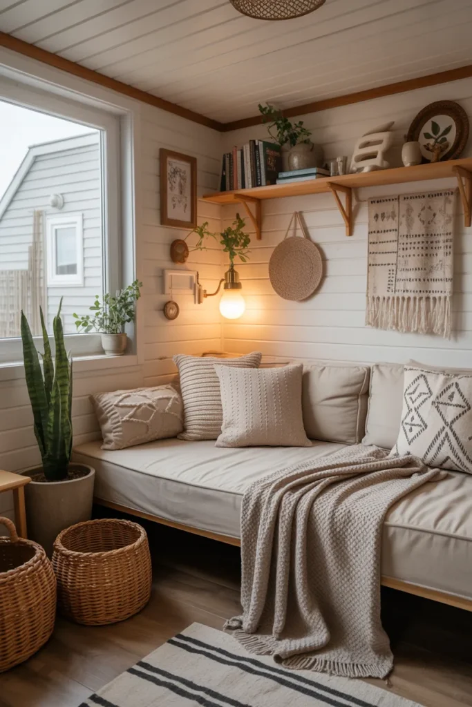 Colorful Accents in Neutral Spaces