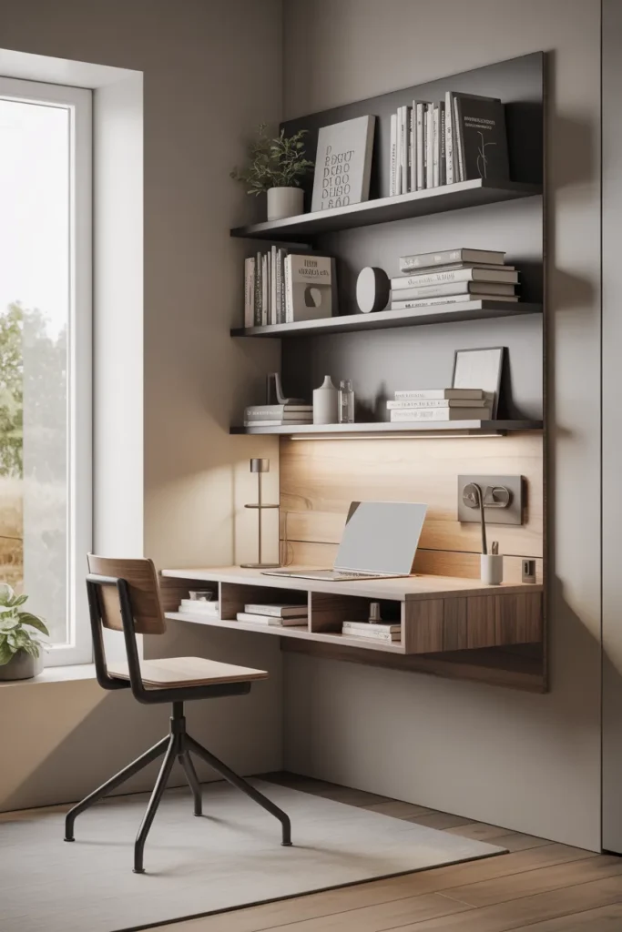 Compact Floating Desk Solutions
