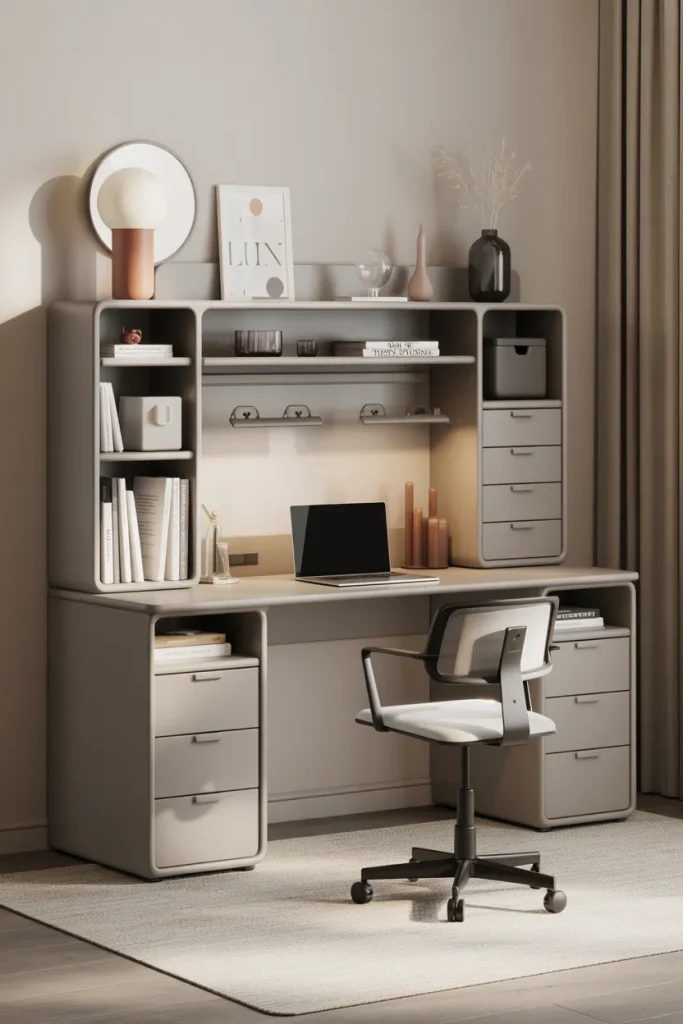 Customizable Modular Desk Units
