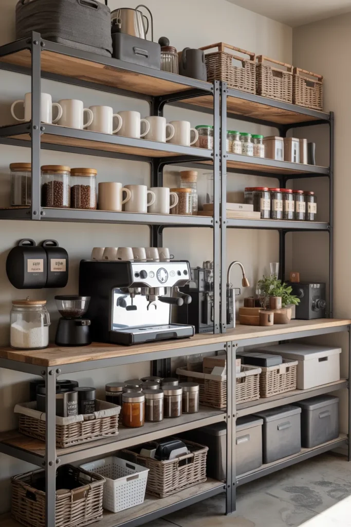 Floating Shelves + Cabinet Combo