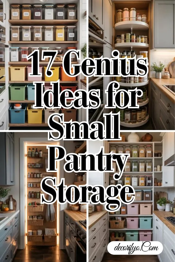 Genius Ideas for Small Pantry Storage
