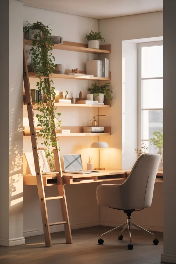 Justis Leaning Ladder Desk