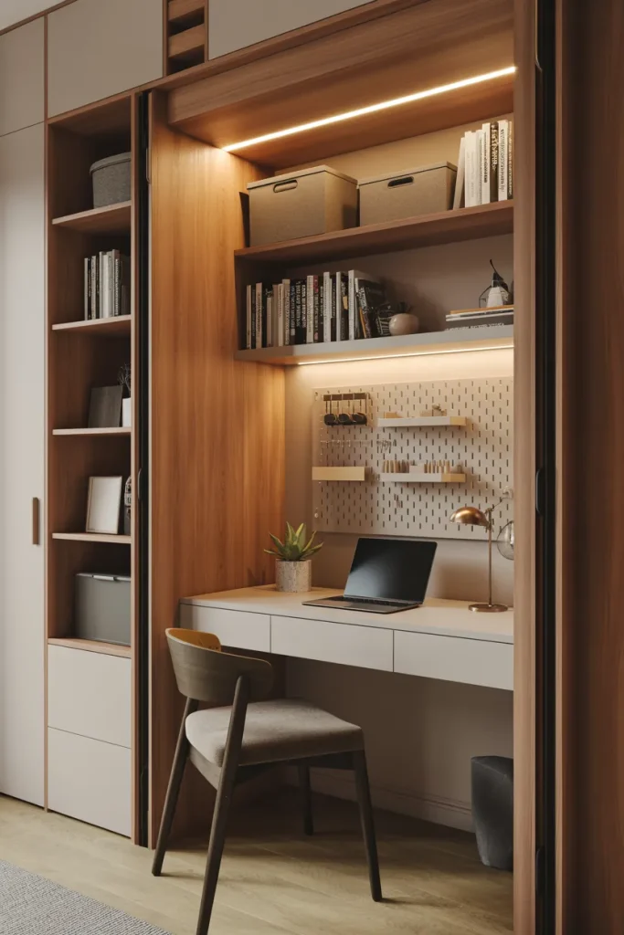 Setting-Up-a-Tiny-Home-Office-in-a-Closet-683x1024