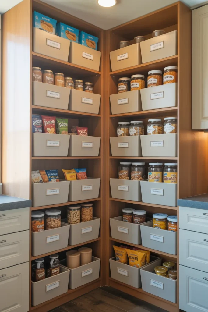 Utilizing Clear Jars for Bulk Items
