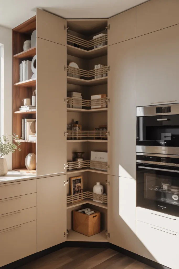 18 Creative Tiny Kitchen Ideas for a Beautiful Home 1 Utilizing Corner Cabinets Effectively