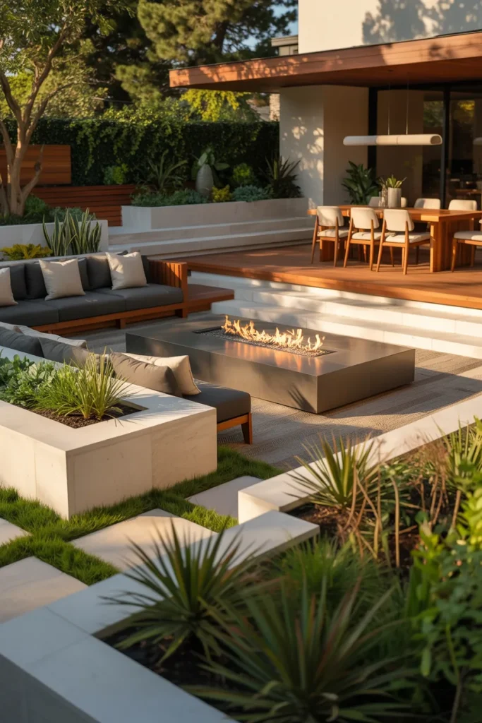 15. Consider the Natural Landscape with Modern Backyard Landscaping Ideas