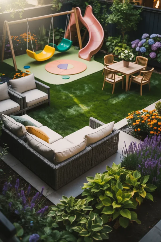 17. A Family Backyard Built for Fun with Modern Backyard Landscaping Ideas