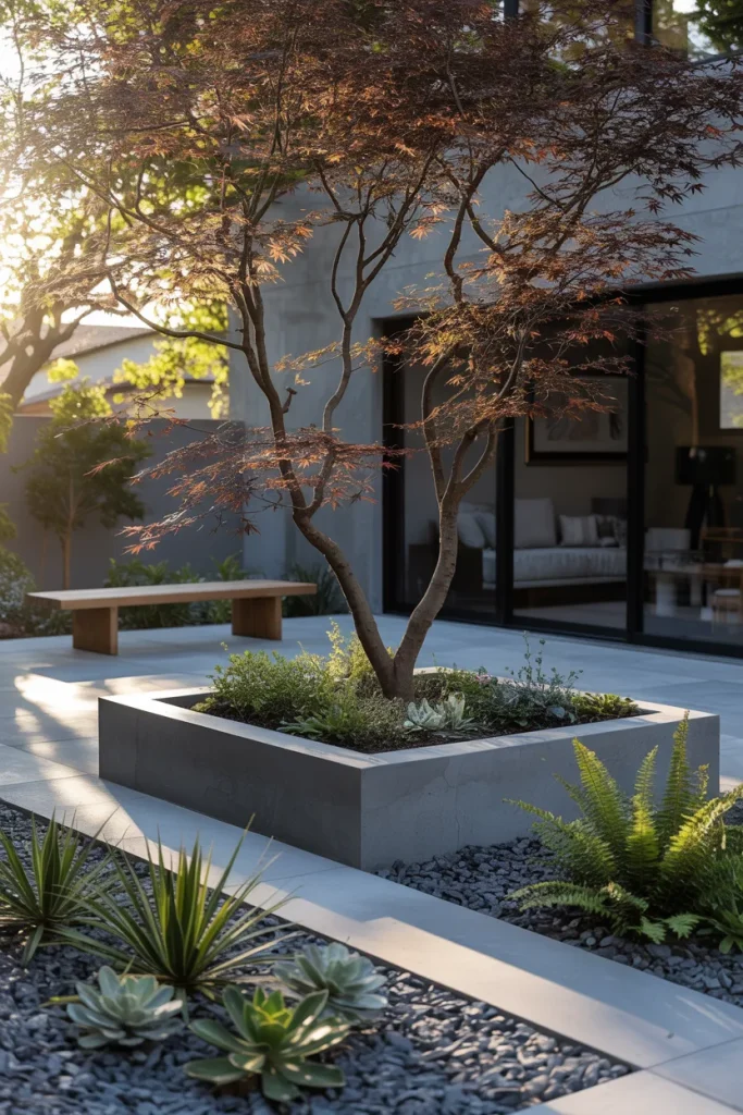 19. Dream Deck with Pergola Using Modern Backyard Landscaping Ideas