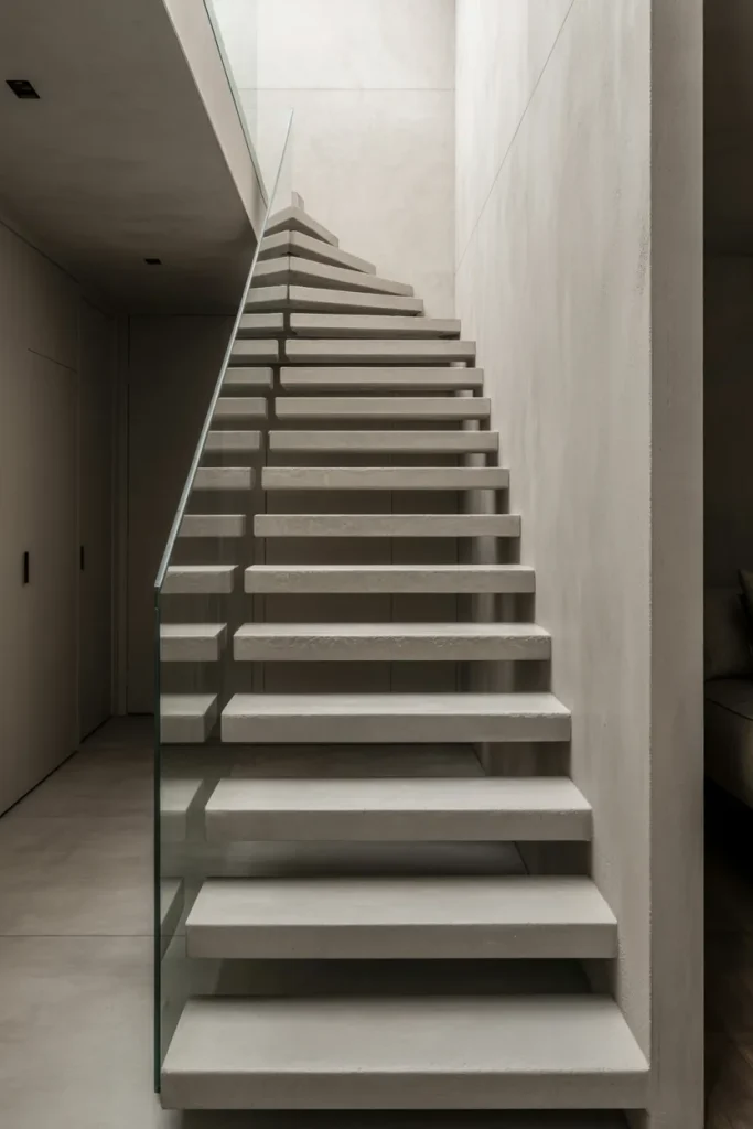 Minimalist Concrete Staircases