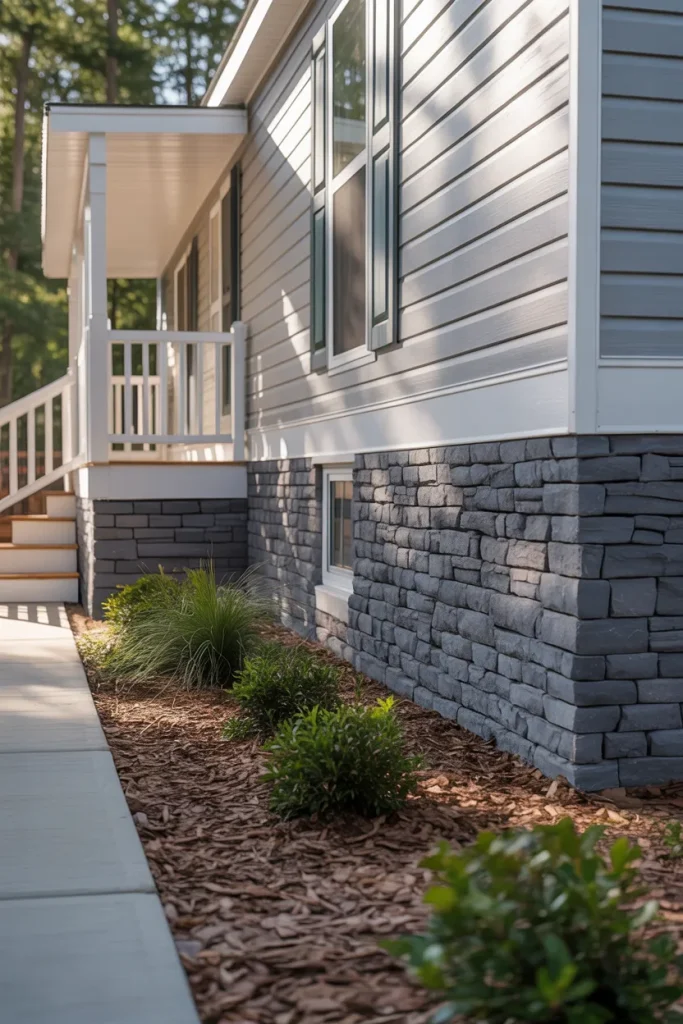 Skirting Upgrade That Makes the Home Look Permanent