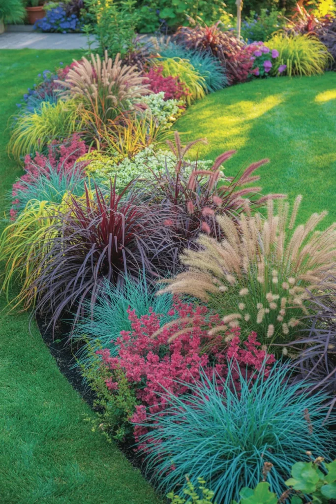 The Colorful and Dynamic Border in Ornamental Grasses