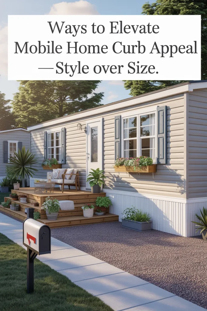 Ways to Elevate Mobile Home Curb Appeal—Style Over Size